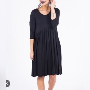 SOLD Agnes & Dora Oakley Muse Black High low Dress Large